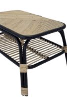 Bild von Bloomingville Loue Beistelltisch 79x54 cm - Rattan/Schwarz