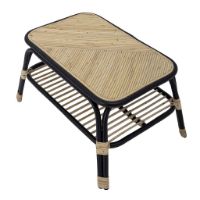 Bild von Bloomingville Loue Beistelltisch 79x54 cm - Rattan/Schwarz