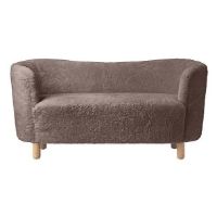 Bild von Audo Copenhagen Mingle Sofa L: 154 cm – Sahara-Schaffell/Natureiche