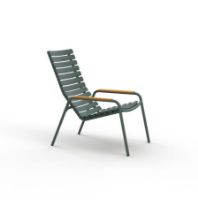 Bild von HOUE ReCLIPS Lounge Chair H: 59 cm - Grün / Bambus