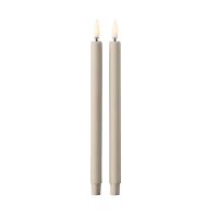 Bild von STOFF Nagel LED-Kerzen von Uyuni Lighting H: 20 cm 2 Stk. - Sand