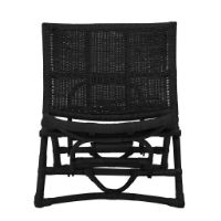 Bild von Bloomingville Baz Lounge Chair SH: 35 cm – Rattan/Schwarz