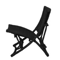 Bild von Bloomingville Baz Lounge Chair SH: 35 cm – Rattan/Schwarz