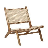 Bild von Bloomingville Keila Lounge Chair SH: 36 cm – Teak/Natur