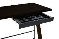 Bild von Bent Hansen Hemingway Schreibtisch mit Ladestation und Schublade L: 120 cm – Lackierte Eiche/Nadelgrünes Linoleum