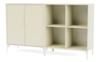 Bild von Montana Selection Paar Beistelltisch mit Beinen 139,2 x 69,6 cm – 150 Vanille / Schnee