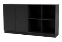 Bild von Montana Selection Paar Beistelltisch mit Sockel 7 cm 139,2 x 69,6 cm – 05 Schwarz