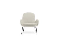 Bild von Normann Copenhagen Era Lounge Chair Low Steel SH: 40 cm – Main Line Flax / MLF20 Upminster Sand