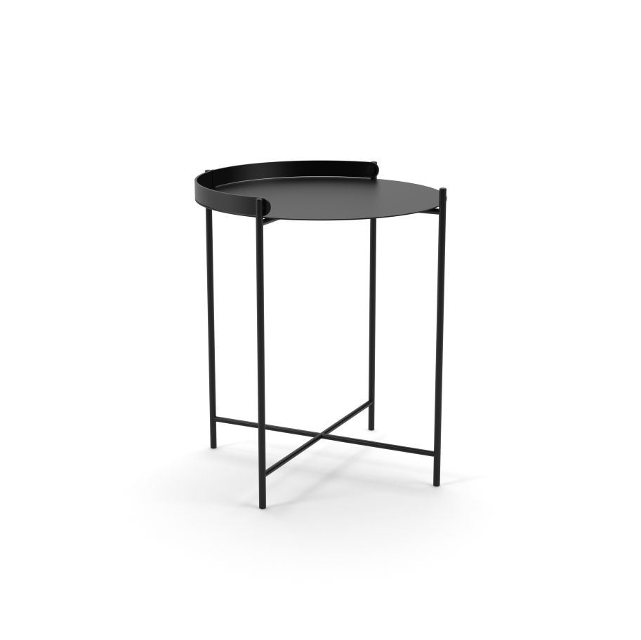 Bild von HOUE EDGE Tabletttisch Ø: 46 cm - Schwarz
