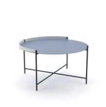 Bild von HOUE EDGE Tabletttisch Ø: 76 cm – Taubenblau