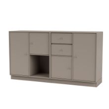 Bild von Montana Selection Couple Beistelltisch mit Sockel 7 cm 139,2 x 69,6 cm – 141 Trüffel