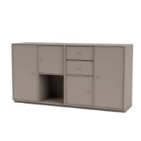 Bild von Montana Selection Couple Beistelltisch mit Sockel 3 cm 139,2 x 69,6 cm – 141 Trüffel