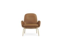 Bild von Normann Copenhagen Era Lounge Chair Low Oak SH: 40 cm – Ultra Leather / Brandy 41574