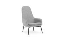 Bild von Normann Copenhagen Era Lounge Chair High Steel SH: 40 cm – Synergy / LDS16 Partner Grey