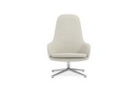 Bild von Normann Copenhagen Era Lounge Chair High Swivel Alu SH: 40 cm – Main Line Flax / MLF20 Upminster Sand