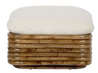 Bild von GUBI Bohemian 72 Ottoman 70x70 cm - Rattan/Chevron 002