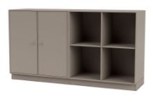 Bild von Montana Selection Paar Beistelltisch mit Sockel 7 cm 139,2 x 69,6 cm – 141 Trüffel
