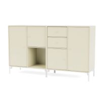 Bild von Montana Selection Couple Beistelltisch mit Beinen 139,2 x 69,6 cm – 150 Vanille / Schnee