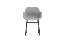 Bild von Normann Copenhagen Form Sessel SH: 44 cm – Partner Grau/Stahl