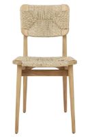 Bild von GUBI Gascoin Outdoor C-Chair Dining SH: 47 cm – Teak/Flet