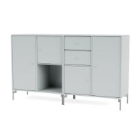 Bild von Montana Selection Couple Beistelltisch mit Beinen 139,2 x 69,6 cm – 156 Oyster / Chrom