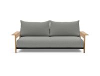 Bild von Innovation Living Malloy Wood Schlafsofa B: 230 cm – Lackierte Eiche/533 Bouclé Ash Grey