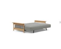 Bild von Innovation Living Malloy Wood Schlafsofa B: 230 cm – Lackierte Eiche/533 Bouclé Ash Grey