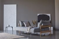 Bild von Innovation Living Malloy Wood Schlafsofa B: 230 cm – Lackierte Eiche/533 Bouclé Ash Grey