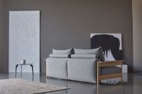 Bild von Innovation Living Malloy Wood Schlafsofa B: 230 cm – Lackierte Eiche/533 Bouclé Ash Grey