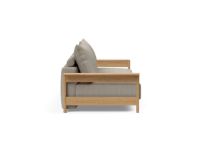 Bild von Innovation Living Malloy Wood Schlafsofa B: 230 cm – Lakeret Eg/579 Kenya Gravel