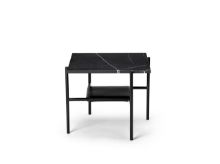 Bild von Bruunmunch STONE Couchtisch 43x43x38 cm - Marbel Nero