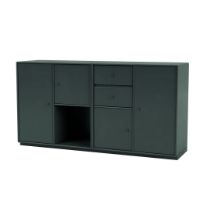 Bild von Montana Selection Couple Beistelltisch mit Sockel 3 cm 139,2 x 69,6 cm – 163 Black Jade