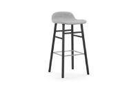 Bild von Normann Copenhagen Form Barhocker SH: 75 cm – Partner Grau/Schwarze Eiche