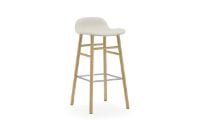 Bild von Normann Copenhagen Form Barhocker SH: 75 cm – Upminster Sand/Eiche