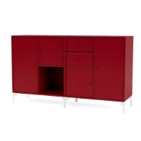 Bild von Montana Selection Couple Beistelltisch mit Beinen 139,2 x 69,6 cm – 165 Beetroot / Snow