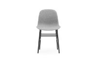 Bild von Normann Copenhagen Form Stuhl SH: 44 cm – Partner Grau/Stahl