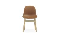 Bild von Normann Copenhagen Form Stuhl SH: 44 cm – Brandy Leder/Eiche