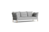 Bild von HAY Pandarine 3-Sitzer-Sofa mit verstellbarer Armlehne B: 255 cm – Steelcut Trio 133 / geölte massive Eiche