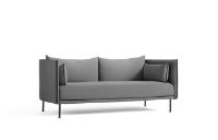 Bild von HAY Silhouette 2-Personen-Sofa Mono L: 171 cm – Coda 182 / Schwarz pulverbeschichteter Stahl