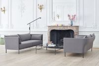 Bild von HAY Silhouette 2-Personen-Sofa Mono L: 171 cm – Coda 182 / Schwarz pulverbeschichteter Stahl