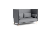 Bild von HAY Silhouette 2-Personen-Sofa mit hoher Rückenlehne, Mono – Remix 143 / geölte massive Eiche