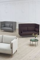 Bild von HAY Silhouette 2-Personen-Sofa mit hoher Rückenlehne, Mono – Remix 143 / geölte massive Eiche