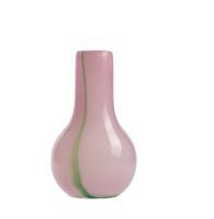 Bild von Kodanska Flow Vase Mini H: 15 cm - Lila mit grünen Streifen
 OUTLET