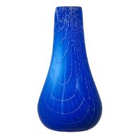Bild von Kodanska Flow Vase H: 40–45 cm – Blau mit Aufdruck  OUTLET