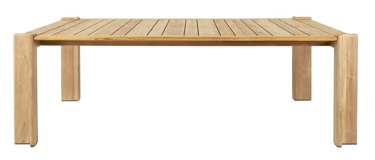 Bild von GUBI Outdoor Atmosfera Esstisch 105 x 209 cm – Teak