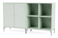 Bild von Montana Selection Paar Beistelltisch mit Beinen 139,2 x 69,6 cm – 161 Mist / Chrom