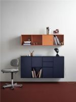 Bild von Montana Selection Couple Beistelltisch mit Beinen 139,2 x 69,6 cm – 154 Azurblau / Schwarz