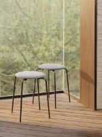 Bild von Fritz Hansen Dot Hocker SH: 46 cm - Grau/Beige/Weiß OUTLET