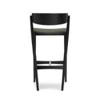 Bild von Sibast Furniture No 7 Barhocker SH: 75 cm - Schwarze Eiche / Remix 133 Dunkelgrau