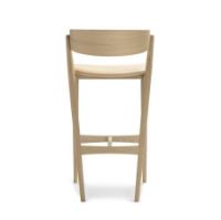 Bild von Sibast Furniture No 7 Barhocker SH: 75 cm – Weiße Öleiche / Spectrum Honey Leder